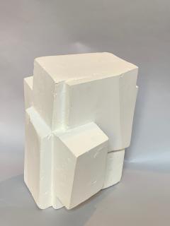 Gianluca Vignobles Gianluca Vignobles Geometric Abstract Sculpture in White Plaster Italy 2020 - 1958043