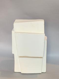 Gianluca Vignobles Gianluca Vignobles Geometric Abstract Sculpture in White Plaster Italy 2020 - 1958049