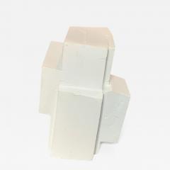 Gianluca Vignobles Gianluca Vignobles Geometric Abstract Sculpture in White Plaster Italy 2020 - 1960206