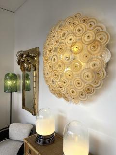 Gianmaria Potenza Large Sconce Murano Glass Disc by Gianmaria Potenza for La Murrina Italy 1970s - 2466121