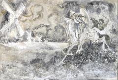 Gianni Benvenuti Don Quixote on Horseback with Lance Original Artwork - 4599745