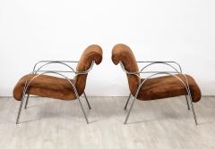 Gianni Moscatelli Gianni Moscatelli Pair of Chrome Lounge Chairs Italy circa 1970 - 3362153