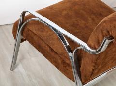 Gianni Moscatelli Gianni Moscatelli Pair of Chrome Lounge Chairs Italy circa 1970 - 3362157