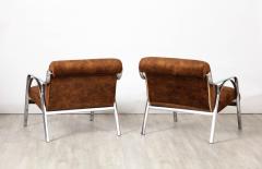 Gianni Moscatelli Gianni Moscatelli Pair of Chrome Lounge Chairs Italy circa 1970 - 3362158