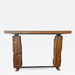 Gianni Pinna Carved Wood Metal Console by Gianni Pinna - 2545991