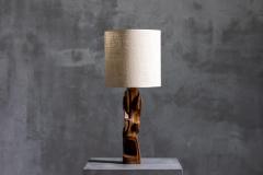 Gianni Pinna Sculpted Table Lamp by Gianni Pinna Italy 1970s - 3535492