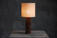 Gianni Pinna Sculpted Table Lamp by Gianni Pinna Italy 1970s - 4758739