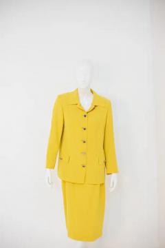 Gianni Versace Bright Gianni Versace Yellow Two Piece Formal Suit - 3646942