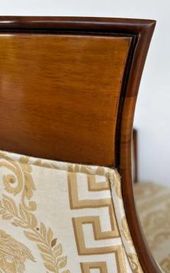 Gianni Versace Elena Italianate Biedermeier Style Chair by Gianni Versace Home with Medusa - 3626595