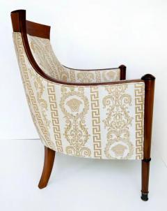 Gianni Versace Elena Italianate Biedermeier Style Chair by Gianni Versace Home with Medusa - 3626609