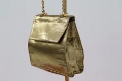 Gianni Versace Gianni Versace vintage gold colored evening shoulder bag - 3695112