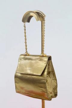 Gianni Versace Gianni Versace vintage gold colored evening shoulder bag - 3695119