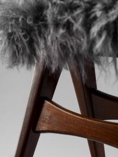 Gianni Vigorelli Gianni Vigorelli pair of occasional chairs in wood and fabric Italy 1950s - 4264602