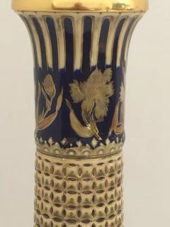 Giant Ceramic and Gold Lamp with Islamic Floral Motif style of Marbro - 3349390