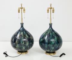 Giant Pair of 1960s Italian Ceramic Lamps - 2943043