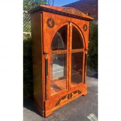 Giemme Italian Neoclassical Inlaid Breakfront China Display Cabinet - 1893915