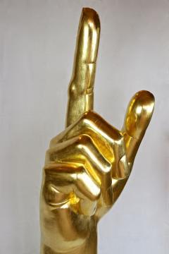 Gigantic Hand Sculpture Goldleaf Plated by M Treml Austria 2021 - 3306712