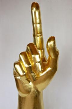 Gigantic Hand Sculpture Goldleaf Plated by M Treml Austria 2021 - 3306713