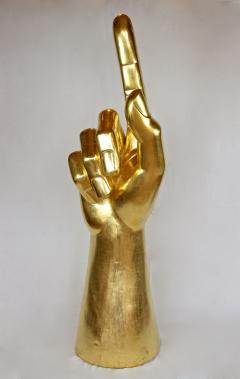 Gigantic Hand Sculpture Goldleaf Plated by M Treml Austria 2021 - 3306728