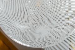 Gigantic Mid Century Italian Murano Swirl Globe Ceiling Light UL Certified - 3491092