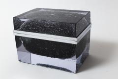 Gigantic Murano Blown Dark Grey Pulegoso Box Contemporary - 2819425