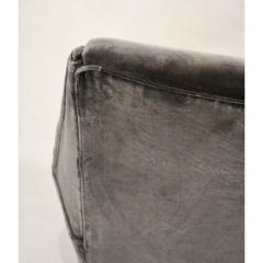 Gigi Radice 1950s Gigi Radice for Minotti Italian Vintage Pair of Gray Velvet Armchairs - 1389161