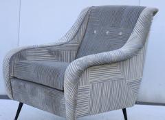 Gigi Radice 1950s Modern Italian Velvet Lounge Chair - 4649048