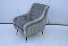 Gigi Radice 1950s Modern Italian Velvet Lounge Chair - 4649049