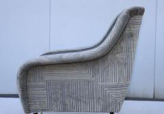 Gigi Radice 1950s Modern Italian Velvet Lounge Chair - 4649055