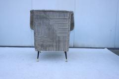 Gigi Radice 1950s Modern Italian Velvet Lounge Chair - 4649058