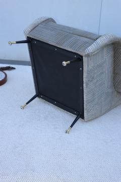 Gigi Radice 1950s Modern Italian Velvet Lounge Chair - 4649059