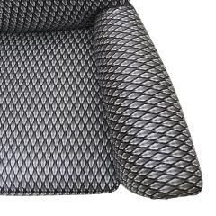 Gigi Radice Gigi Radice Mid Century Armchair Upholstered in Serpentino Fabric - 2577888