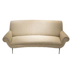 Gigi Radice Gigi Radice Mid Century Modern Chenille Cotton Curved Italian Sofa - 3918377