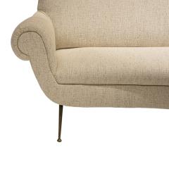 Gigi Radice Gigi Radice Mid Century Modern Chenille Cotton Curved Italian Sofa - 3918379