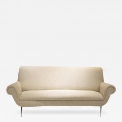 Gigi Radice Gigi Radice Mid Century Modern Chenille Cotton Curved Italian Sofa - 3922939