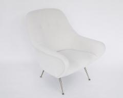 Gigi Radice ITALIAN LOUNGE CHAIR THE STYLE OF GIGI RADICE CREAM BOUCLE - 2238971