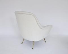 Gigi Radice ITALIAN LOUNGE CHAIR THE STYLE OF GIGI RADICE CREAM BOUCLE - 2238975