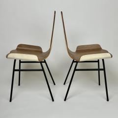 Gigi Radice Mid Century Modern Set of Four Iron Bentwood Chairs by Gigi Radice - 3022761