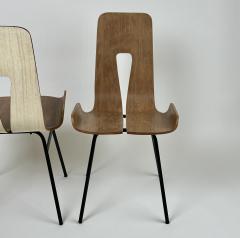 Gigi Radice Mid Century Modern Set of Four Iron Bentwood Chairs by Gigi Radice - 3022766