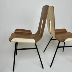 Gigi Radice Mid Century Modern Set of Four Iron Bentwood Chairs by Gigi Radice - 3022768