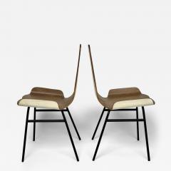 Gigi Radice Mid Century Modern Set of Four Iron Bentwood Chairs by Gigi Radice - 3024931