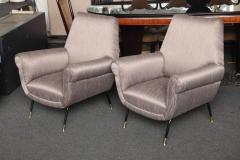 Gigi Radice Pair of Armchairs Made in Milan 1955 - 468677