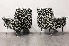 Gigi Radice Pair of French Lounge Chairs in New Upholstery - 2913684
