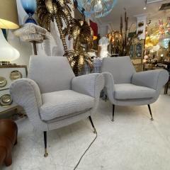 Gigi Radice Pair of Italian Gigi Radice Armchairs from the 1950s - 3814834