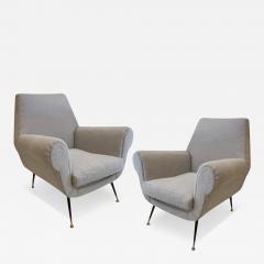 Gigi Radice Pair of Italian Gigi Radice Armchairs from the 1950s - 3818100