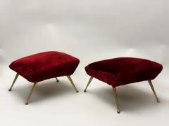 Gigi Radice Pair of Italian Mid Century Modern Futurist Benches Attr to Gigi Radice - 3519314