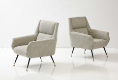 Gigi Radice Pair of Modernist Lounge Armchairs by Gigi Radice 1960 Italy - 3192262