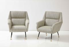 Gigi Radice Pair of Modernist Lounge Armchairs by Gigi Radice 1960 Italy - 3192263