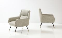 Gigi Radice Pair of Modernist Lounge Armchairs by Gigi Radice 1960 Italy - 3192264