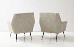 Gigi Radice Pair of Modernist Lounge Armchairs by Gigi Radice 1960 Italy - 3192267